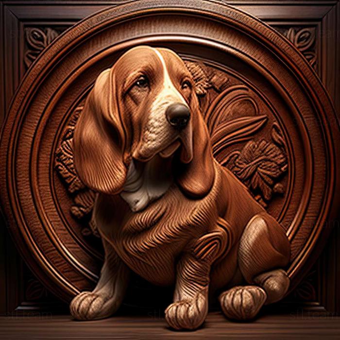 3D model Artesian Norman Basset dog (STL)